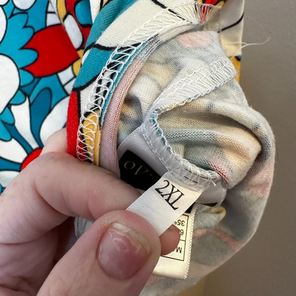 🔵Viwedo Multi color Floral & Animal Print Tunic Top 2Xl - CLEARANCE - Picture 4 of 5